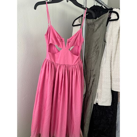 SAU LEE Nova Gown in Pink Chartreuse Ombre - Picture 7 of 11